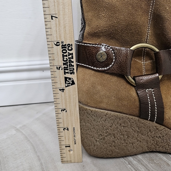 Vintage Cole Haan Boots Suede Leather Women Size 9 - Picture 6 of 12